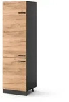 Vicco K&uuml;hlumbauschrank, Honigeiche, Anthrazit, Holzwerkstoff, 1 F&auml;cher,...