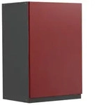 Vicco H&auml;ngeschrank, Rot, Anthrazit, Holzwerkstoff, 1 F&auml;cher, Rechteckig, 40x60x31