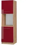 Vicco Herdumbauschrank, Bordeaux, Honigeiche, Holzwerkstoff, 2 F&auml;cher,...