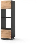 Vicco Mikrowellenschrank, Honigeiche, Anthrazit, Holzwerkstoff, 1 F&auml;cher,