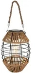 Globo Solarleuchte, Klar, Natur, Schwarz, Metall, Kunststoff, Naturmaterialien,