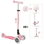 Globber Kinderscooter Primo Foldable Plus Lights, Pink, Kunststoff, Metall,