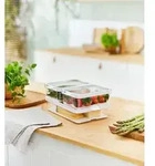 Rotho K&uuml;hlschrankbox Cauma, Wei&szlig;, Kunststoff, 20x12x28.4 cm, BPA-frei, Reach,...