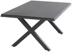 Siena Garden Gartentisch, Anthrazit, Graphit, Metall, rechteckig, eckig, X-Form,