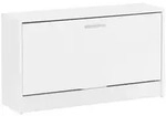 Mid.you Schuhkipper, Wei&szlig;, Holzwerkstoff, 80x47x24 cm, Garderobe, Schuhaufbewahrung,