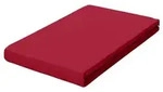 Schlafgut Spannbetttuch Frottex, Dunkelrot, Textil, 100x200 cm, Gr&uuml;ner Punkt,