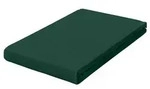 Schlafgut Spannbetttuch Frottex, Dunkelgr&uuml;n, Textil, 100x200 cm, Gr&uuml;ner Punkt,