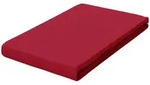 Schlafgut Spannbetttuch Frottex, Dunkelrot, Textil, 160x200 cm, Gr&uuml;ner Punkt,