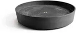 Ecopots R&auml;der, Dunkelgrau, Kunststoff, Beton Optik, Rund, 10.1 cm, Dekoration,