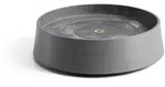 Ecopots Blumentopfuntersetzer, Grau, Kunststoff, Beton Optik, Rund, 8.5 cm,