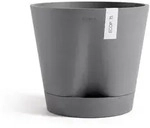 Ecopots Blumentopf, Grau, Kunststoff, Beton Optik, Rund, 27.5 cm, Dekoration, Blumen