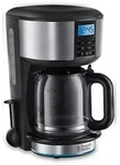 Russell Hobbs FILTERKAFFEEMASCHINE Schwarz, Edelstahl 19x33x23 cm