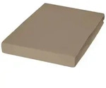 Janine Topper-Spannbetttuch, Taupe, Hellbraun, Textil, 200x200 cm, b&uuml;gelfrei,