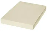 Janine Topper-Spannbetttuch, Sand, Beige, Textil, 200x200 cm, b&uuml;gelfrei, formstabil