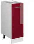 Vicco Apothekerschrank, Rot, Wei&szlig;, Holzwerkstoff, 2 F&auml;cher, 1 Schubladen,