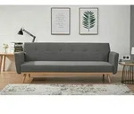 Livetastic Schlafsofa, Grau, Holz, Birke, 3-Sitzer, 212x79x85 cm, Kinder- &