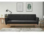 Livetastic Schlafsofa, Schwarz, Holz, Birke, 3-Sitzer, 212x79x85 cm, Kinder- &