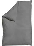 Schlafgut Bettdeckenbezug Woven Satin, Grau, Textil, Uni, 135-140x200 cm,...