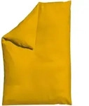 Schlafgut Bettdeckenbezug Woven Satin, Currygelb, Textil, Uni, 135-140x200 cm,