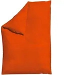 Schlafgut Bettdeckenbezug Woven Satin, Dunkelorange, Textil, Uni, 135-140x200 cm,