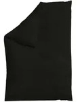 Schlafgut Bettdeckenbezug Woven Satin, Schwarz, Textil, Uni, 135-140x200 cm, Textiles