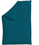 Schlafgut Bettdeckenbezug Woven Satin, Petrol, Textil, Uni, 135-140x200 cm,...