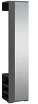 Livetastic Garderobe, Anthrazit, Silber, Kunststoff, Holzwerkstoff, Uni, 40x184x35