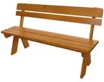 MCW Gartenbank, Braun, Holz, 148x86x54 cm, Gartenm&ouml;bel, Gartenb&auml;nke