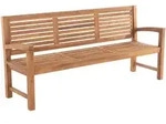 CLP Gartenbank, Teak, Holz, 200x92x59 cm, Gartenm&ouml;bel, Gartenb&auml;nke
