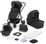 Fillikid Kinderwagenset Jaguar, Dunkelgrau, Textil, 4-teilig, ECE R 129 i-Size, f&uuml;r