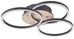 Led-Deckenleuchte Circle, Braun, Kunststoff, 44x9.5x44 cm, Lampen & Leuchten,