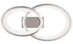 Deckenleuchte Malaga, Nickel, Metall, 57.5x8x30 cm, Lampen & Leuchten,