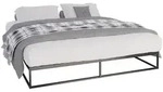 CLP Metallbett, Schwarz, Metall, 185.5x205.5 cm, Schlafzimmer, Betten, Metallbetten