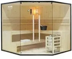 Home Deluxe Traditionelle, Natur, Holz, 200x190x200 cm, Freizeit, Wellness, Sauna