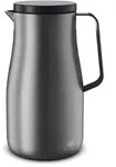 Alfi Isolierkanne Studio, Schwarz, Metall, 1 L, BPA-frei, doppelwandig,