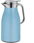 Alfi Isolierkanne Skyline, Pastellblau, Metall, 1,0 L, doppelwandig, Ausgie&szlig;er,