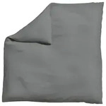 Schlafgut Bettdeckenbezug Woven Satin, Grau, Textil, Uni, 200x200 cm, Textiles