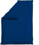 Schlafgut Bettdeckenbezug Woven Satin, Dunkelblau, Textil, Uni, 155x220 cm,...