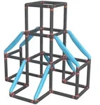 BIG Kletterger&uuml;st BIG Kraxxl, Mehrfarbig, Kunststoff, 60x60x40 cm, Spielzeug,