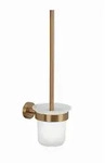 Tesa Wc-B&uuml;rstengarnitur Moon Bronze, Wei&szlig;, Metall, 11.2x37.9x14.5 cm, B&uuml;rstenkopf