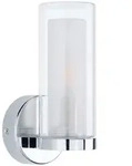 Paulmann Wandleuchte Luena, Chrom, Metall, Glas, zylindrisch,zylindrisch,