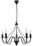 Kronleuchter, Schwarz, Metall, 60x80x60 cm, Lampen & Leuchten, Innenbeleuchtung,