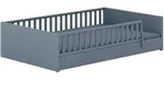 Paidi Bodenbett Little Flo, Blau, 127.6x50.8x205.6 cm, Blauer Engel, Goldenes M, in