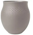 Villeroy & Boch Vase, Taupe, Keramik, Rund, 17.5 cm, Dekoration, Vasen, Keramikvasen