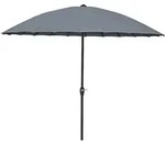 Gardenson Sonnenschirm, Anthrazit, Schwarz, Textil, 237 cm, h&ouml;henverstellbar,