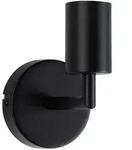 Paulmann Wandleuchte Ravi, Schwarz, Metall, rund,rund, 8.0x12.5x11.8 cm, Lampen &