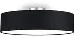 meineWunschleuchte Deckenlampe, Schwarz, Textil, Rund,Rund, 60x17x60 cm, Lampen &