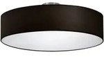 meineWunschleuchte Led-Deckenlampe, Schwarz, Textil, Rund,Rund, 50x17x50 cm,...
