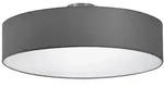 meineWunschleuchte Led-Deckenlampe, Grau, Textil, Rund,Rund, 50x17x50 cm, Lampen &