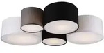 meineWunschleuchte Led-Deckenleuchte, Grau, Schwarz, Wei&szlig;, Textil, 90x21x70 cm,